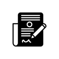 Contract Form icon in vector. Logotype vector