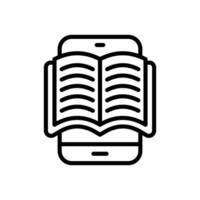 Mobile Book  icon in vector. Logotype vector