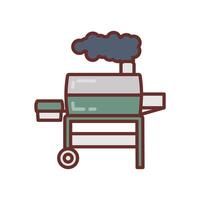BBQ Grill icon in vector. Logotype vector