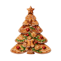 AI generated Shape for cookies in the form of a christmas tree png