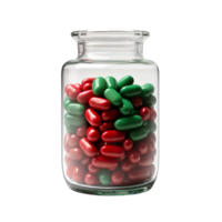 AI generated Jar of happy pills png