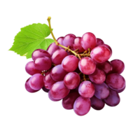 ai generado manojo de rojo uva png