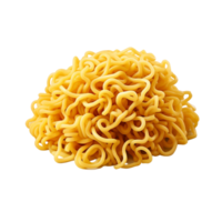 AI generated A fork and instant noodles are shown png