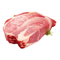 AI generated Skinned and cut cow head meat portions png