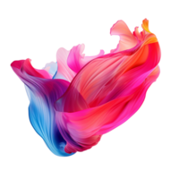 AI generated 3d holographic fluid gradient png