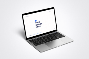 Laptop and Website Screen Mockup psd