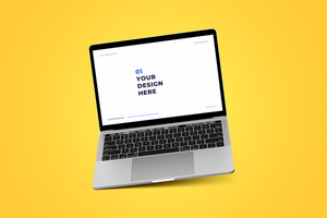 laptop en website scherm mockup psd