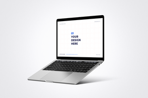 Laptop and Website Screen Mockup psd