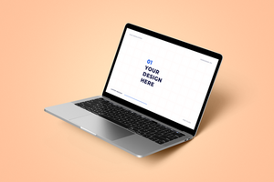 laptop en website scherm mockup psd