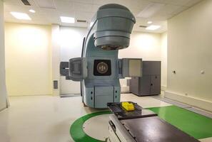 Medical advanced linear accelerator in oncological cancer therapy in a modern hospital. photo
