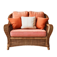 AI generated Bedside Tables Resin wicker Chair png