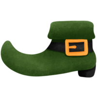 groen elf van Ierse folklore schoenen waterverf clip art, st patricks dag element decoratie. png