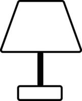 escritorio lámpara ilustración diseño vector