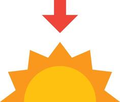 puesta de sol ilustración diseño vector