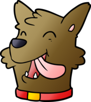 cartoon happy dog face png