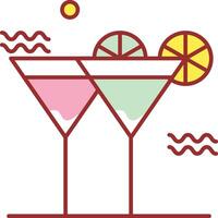 cocktail illustration design vector