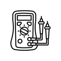 Voltmeter  icon in vector. Logotype vector
