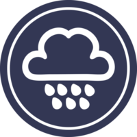 rain cloud circular icon symbol png