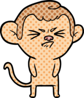 cartoon annoyed monkey png