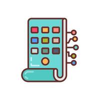 Flexible Electronics icon in vector. Logotype vector