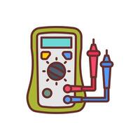 Voltmeter  icon in vector. Logotype vector