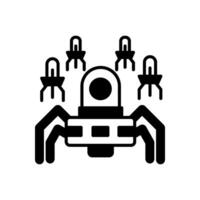 Micro Bot icon in vector. Logotype vector