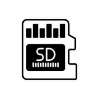 SD Card icon in vector. Logotype vector