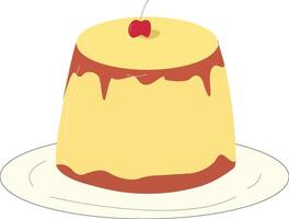 pudding illustration design vector