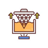 Nano Lithography  icon in vector. Logotype vector