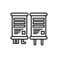 Nano Capacitor  icon in vector. Logotype vector