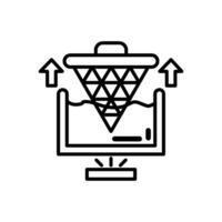 Nano Lithography  icon in vector. Logotype vector