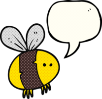 main tiré bande dessinée livre discours bulle dessin animé abeille png