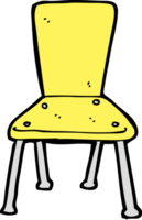 chaise de vieille école de dessin animé png