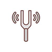 Tuning Fork  icon in vector. Logotype vector