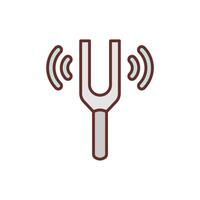 Tuning Fork  icon in vector. Logotype vector