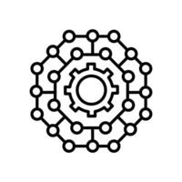 Nano Technology icon in vector. Logotype vector