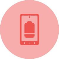 Battery Low Vector Icon