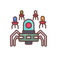 Micro Bot icon in vector. Logotype vector