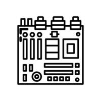 Motherboard icon in vector. Logotype vector