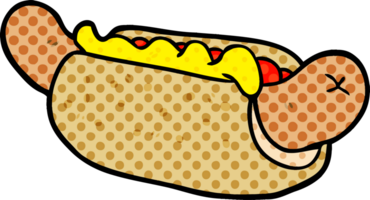 dessin animé frais savoureux hot-dog png