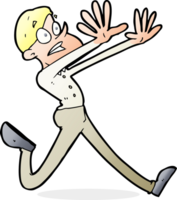 cartoon man running away png