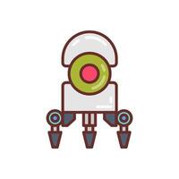 nanorobot icono en vector. logotipo vector