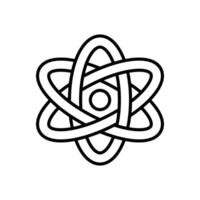 Atomic Energy icon in vector. Logotype vector