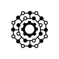 Nano Technology icon in vector. Logotype vector