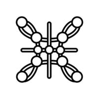 nano fibra icono en vector. logotipo vector
