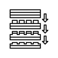 Nano Fabrication icon in vector. Logotype vector