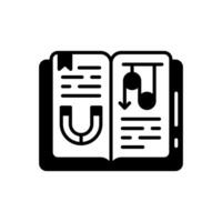 Book  icon in vector. Logotype vector