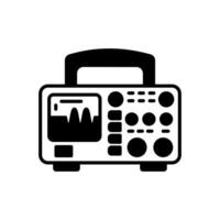 Oscilloscope  icon in vector. Logotype vector