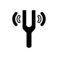 Tuning Fork  icon in vector. Logotype vector