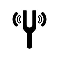 Tuning Fork  icon in vector. Logotype vector